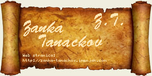 Žanka Tanackov vizit kartica